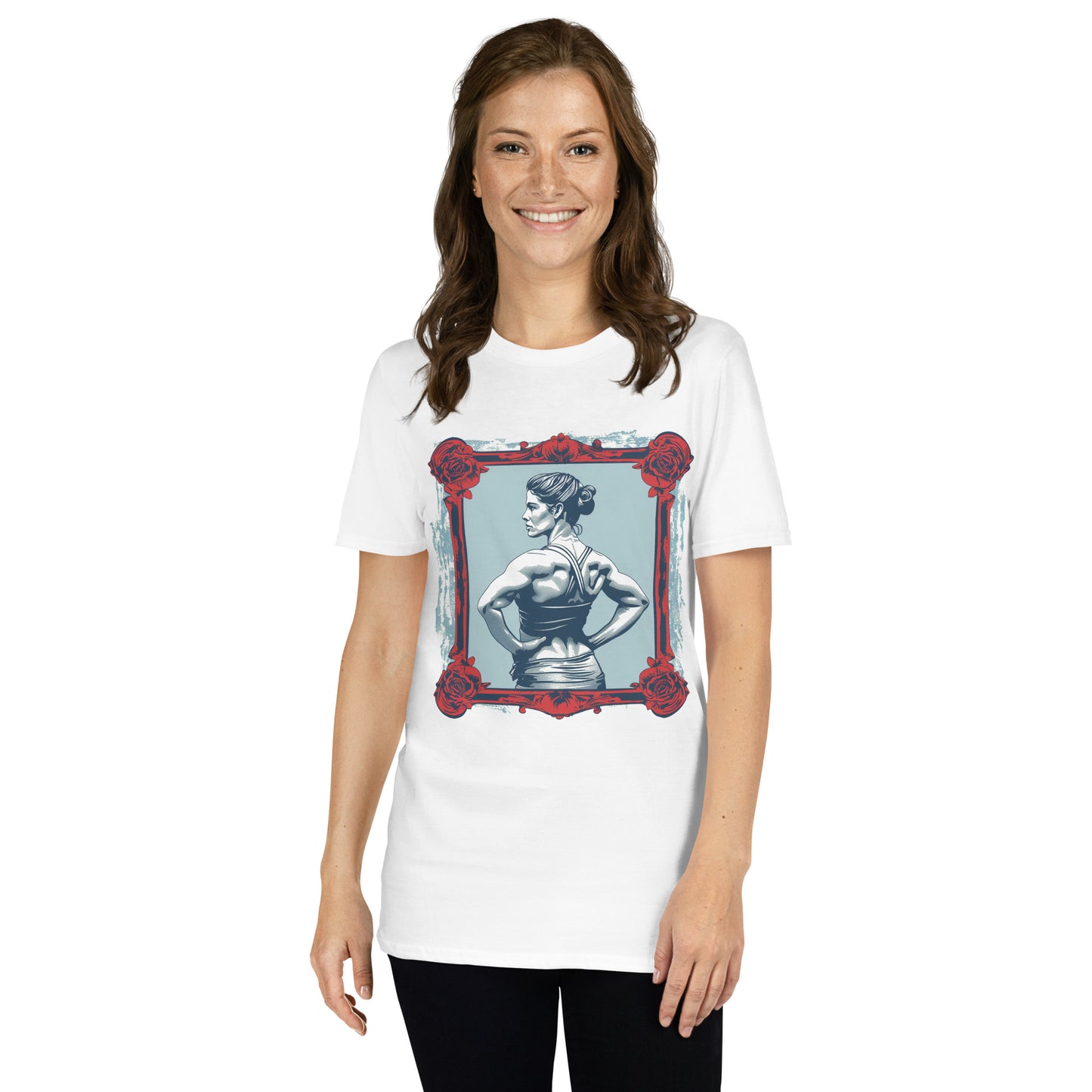 Unisex T-Shirt Vintage Female Fitness Athlete Victorian Grace
