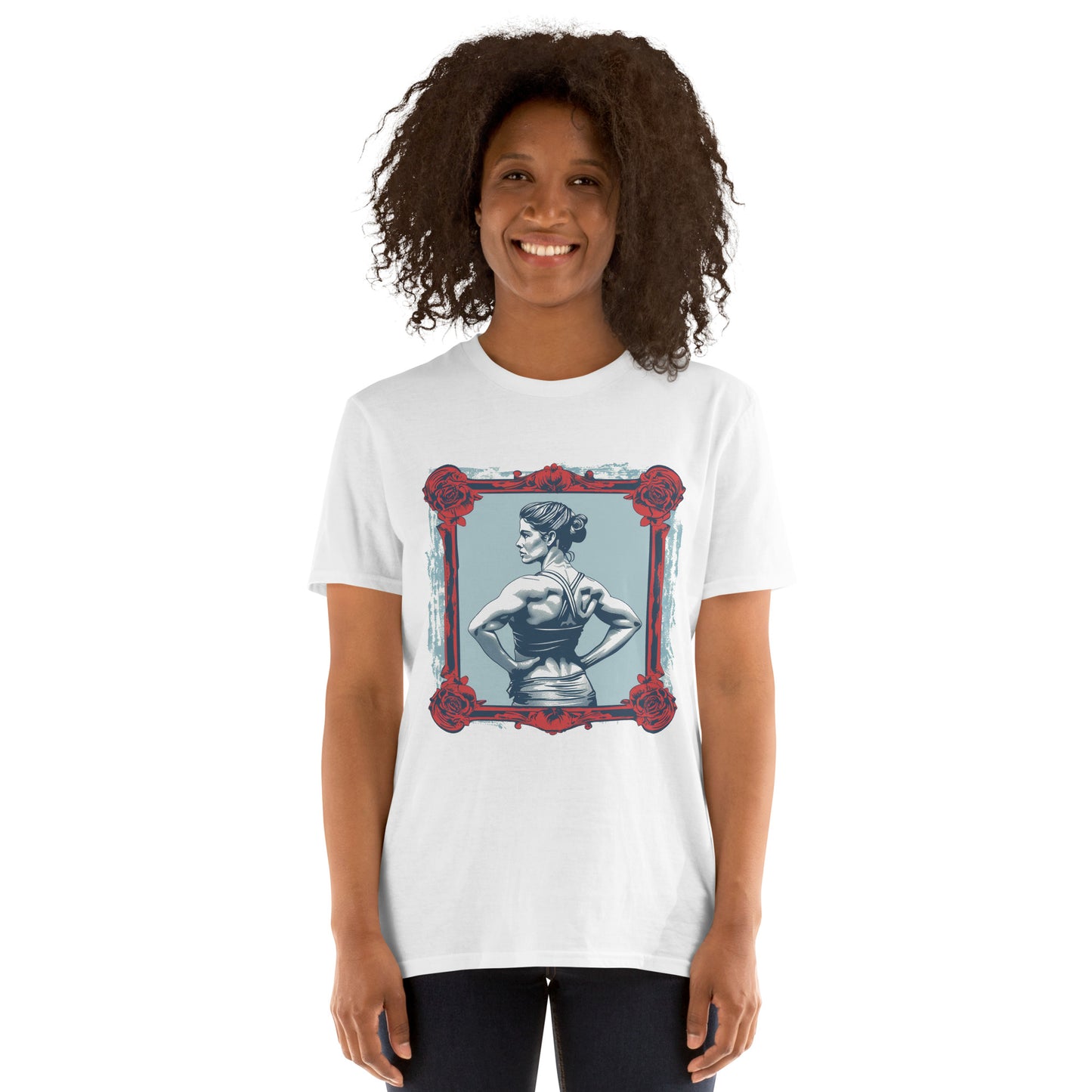 Unisex T-Shirt Vintage Female Fitness Athlete Victorian Grace