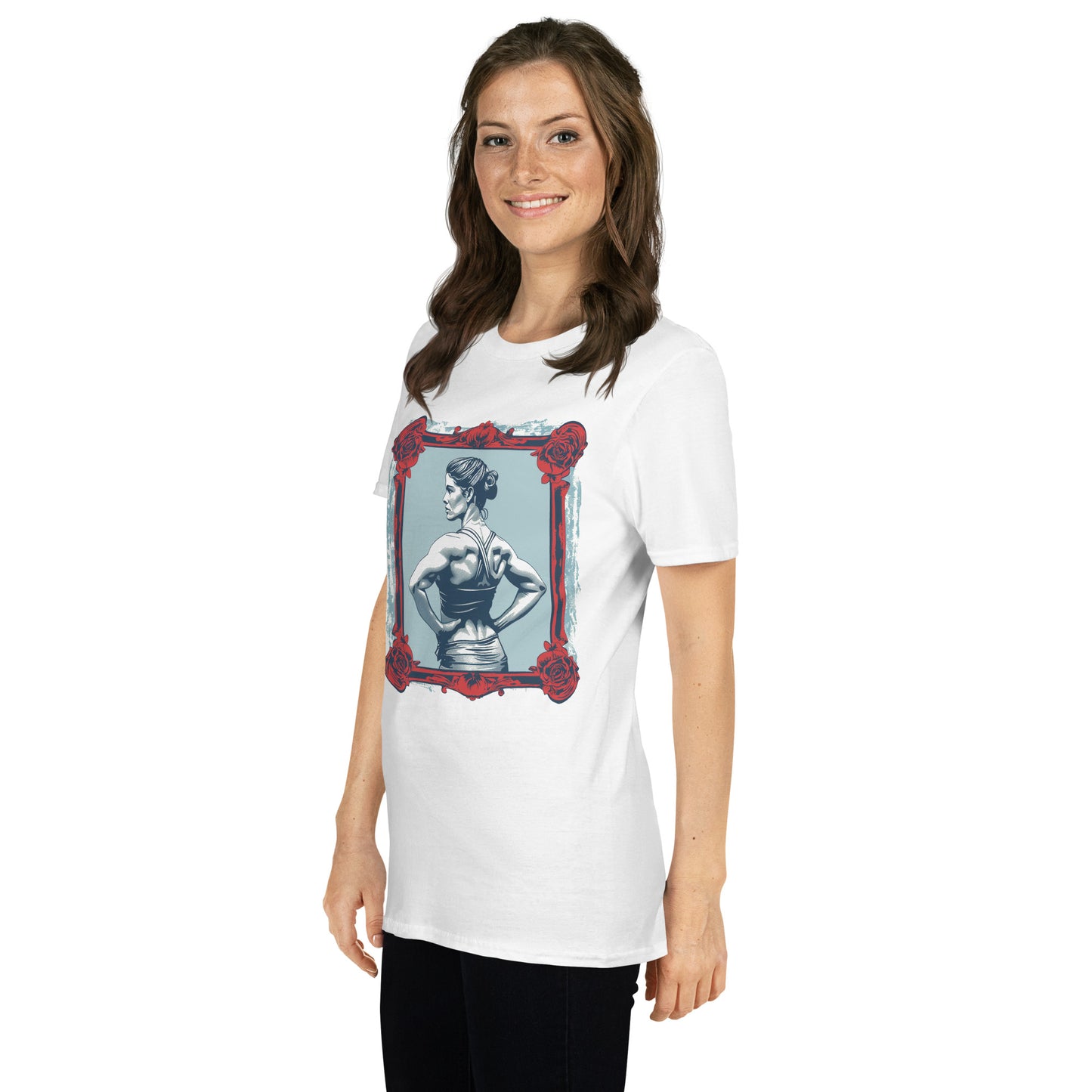 Unisex T-Shirt Vintage Female Fitness Athlete Victorian Grace