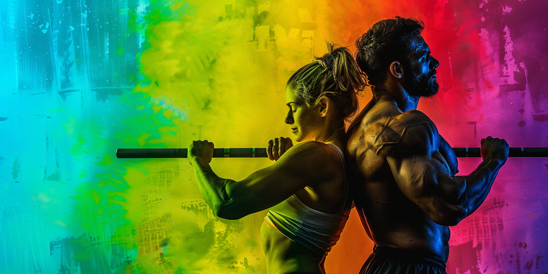 a man and woman doing physical training together, strength and motivation