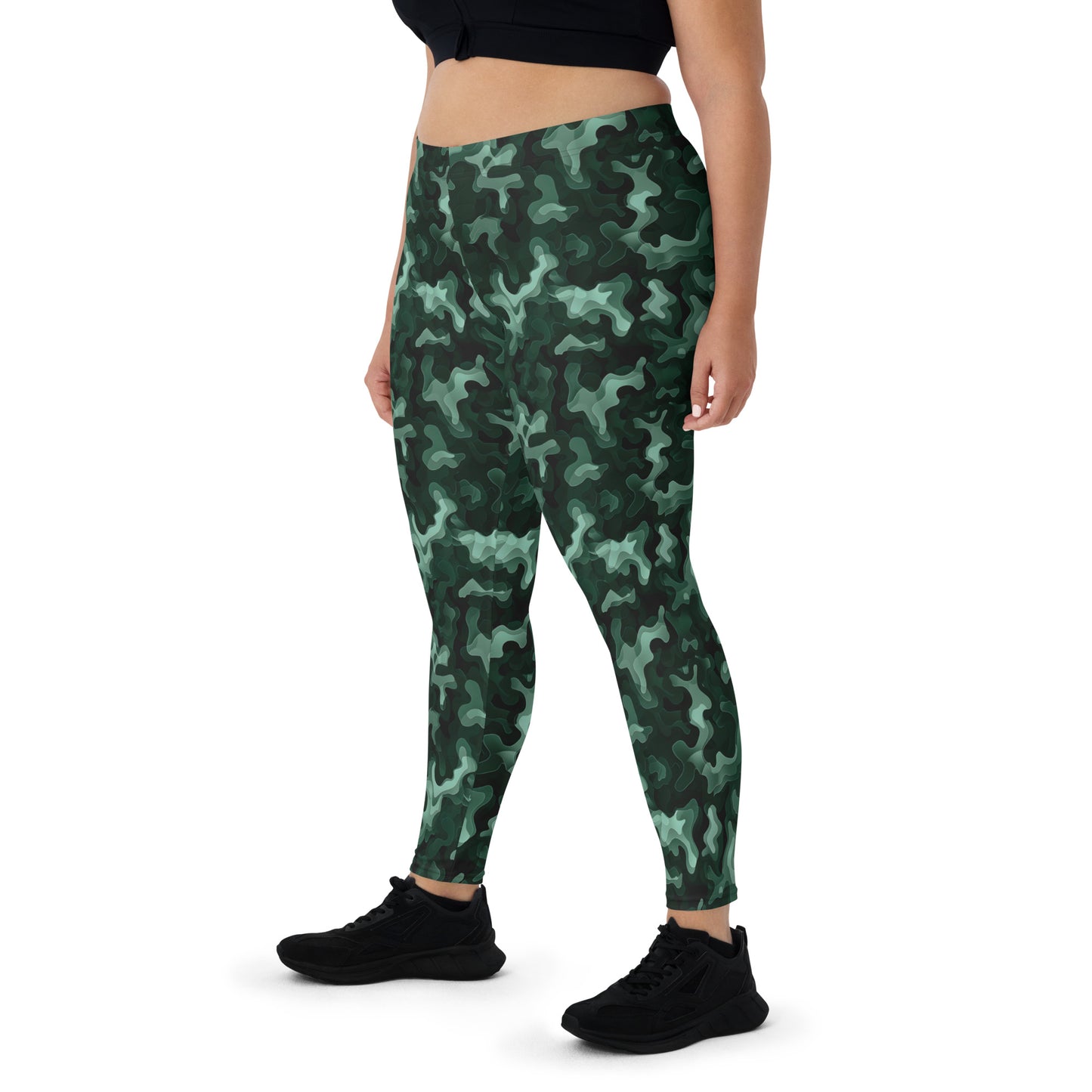 Leggings: Green Camo