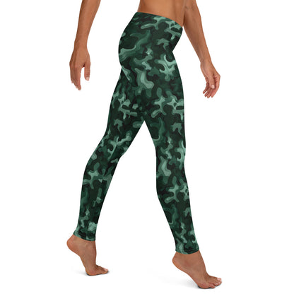 Leggings: Green Camo