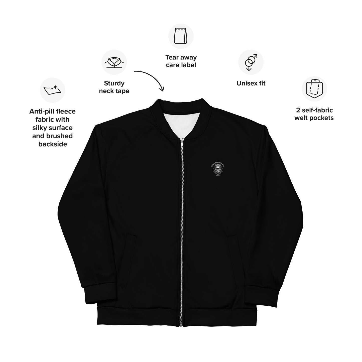 Unisex Bomber Jacket - Latino Strength