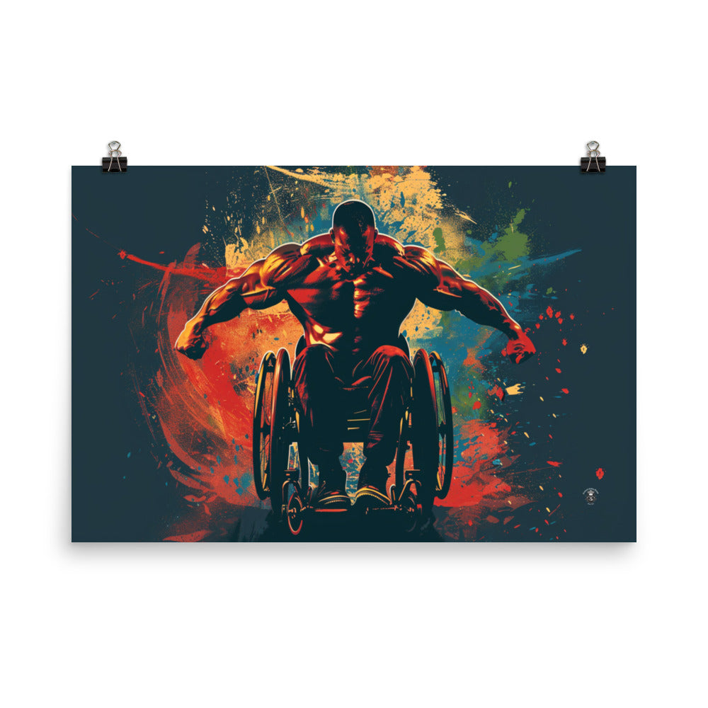 Poster Strength Unbound-Wheelchair Bodybuilder 