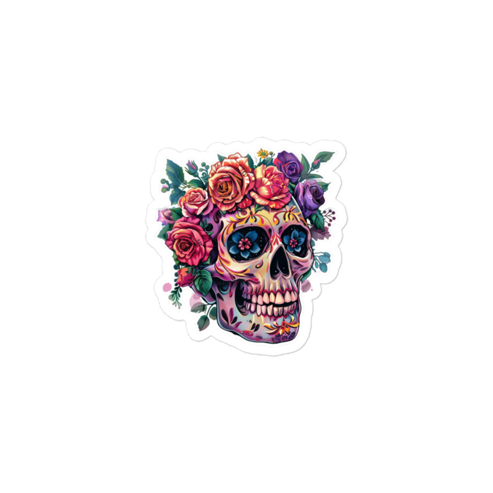 Sticker Mexican Skull Design