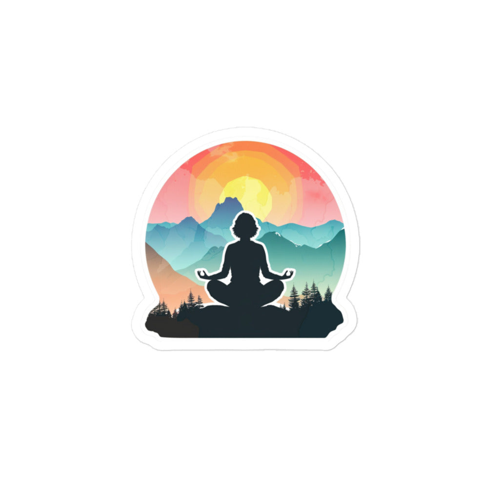 Relaxing Meditation Artwork Decal: for Serenity Seekers