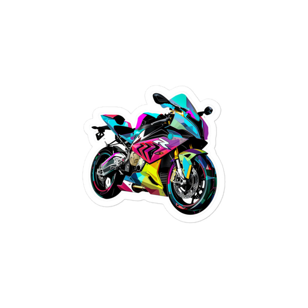 Sticker, Vibrant Superbike Artwork