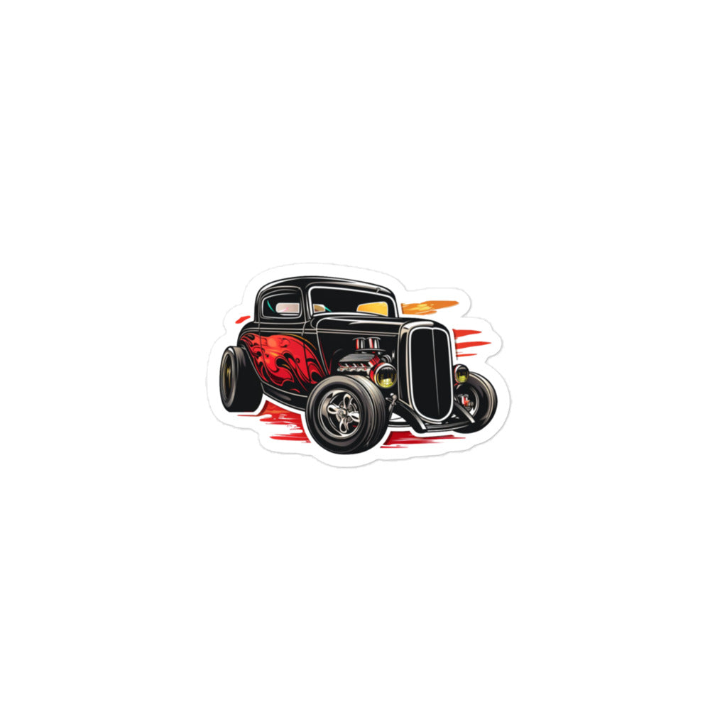 Race-Inspired Hotrod Design Decal: Modified and Tuned for High Performance