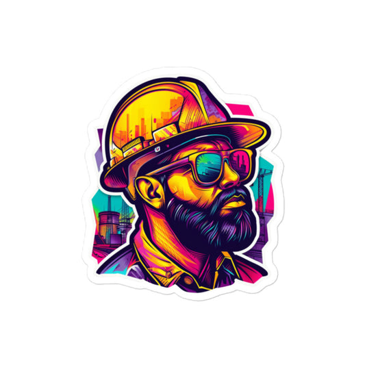 Engineer Artwork Decal: Vibrant Colors for Tech Enthusiasts