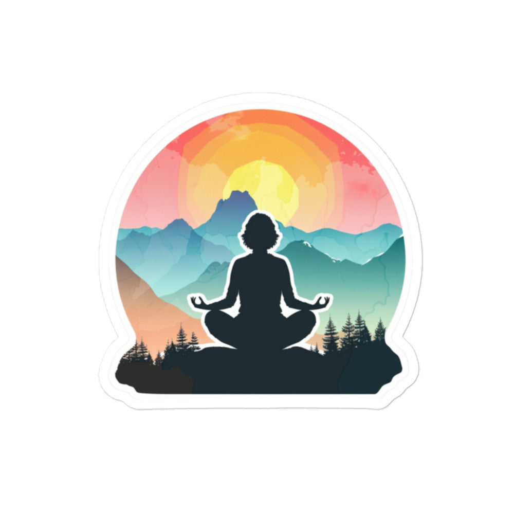 Sticker Relaxing Meditation Artwork