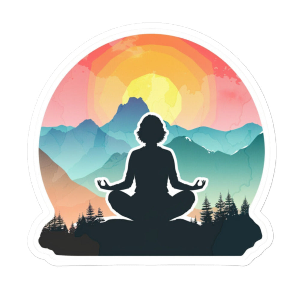 Sticker Relaxing Meditation Artwork