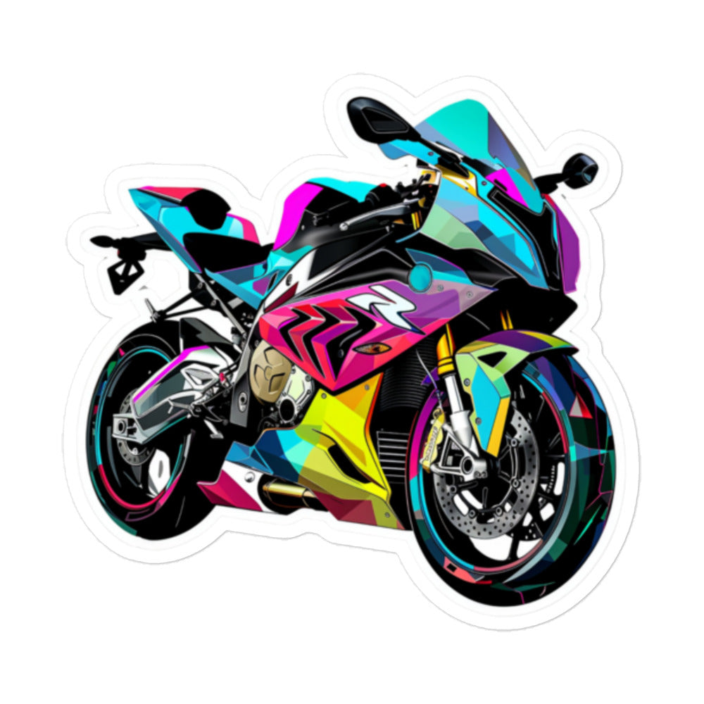 Sticker, Vibrant Superbike Artwork