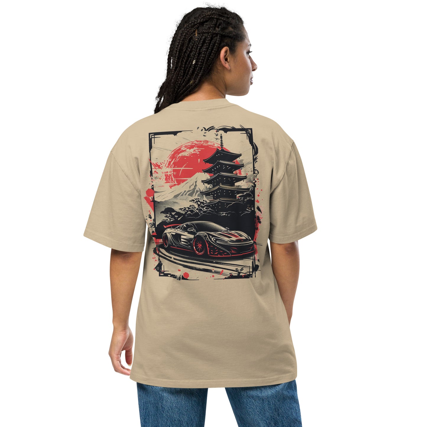 Oversized faded t-shirt - Cultural Velocity