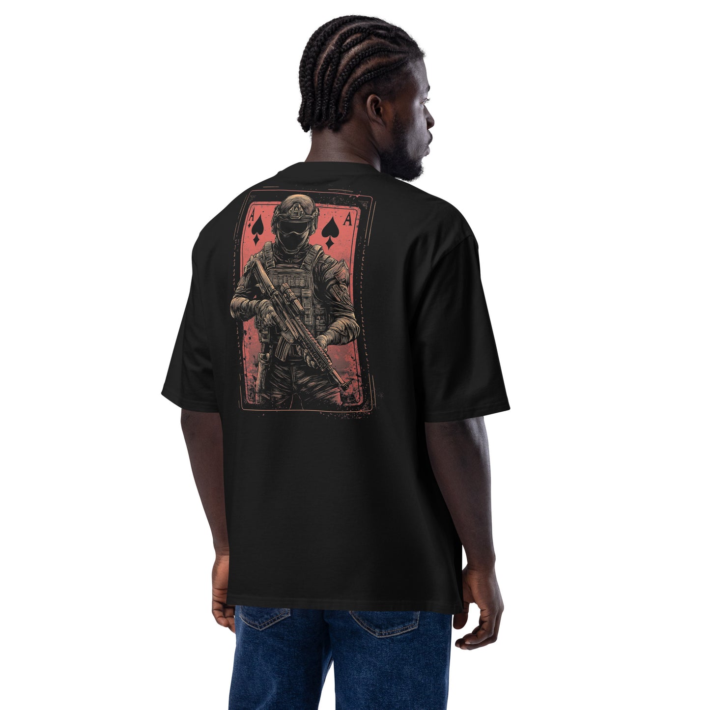 Oversized heavyweight t-shirt - Ace of Valour