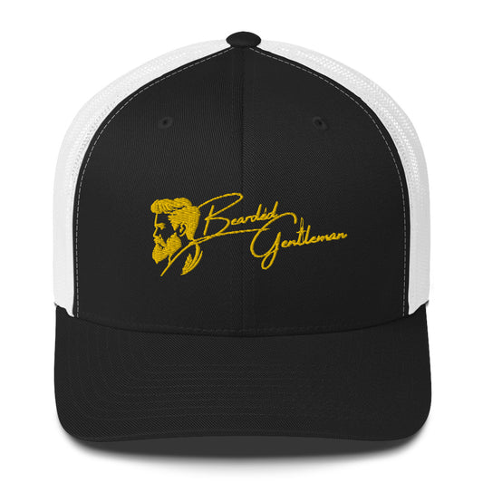 Bearded Gentleman Trucker Cap: Timeless Style for the Modern Man