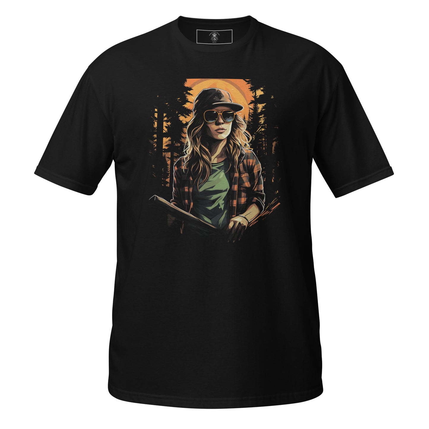 Unisex T-Shirt Forest Explorer: Female Hiking