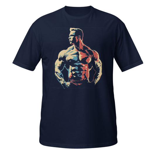 Retro Flex: Bodybuilding Pose Unisex T-Shirt