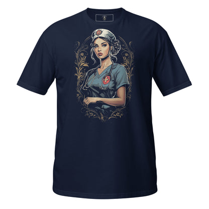 Unisex T-Shirt, Vintage Valor: WWII Nurse Pin-Up