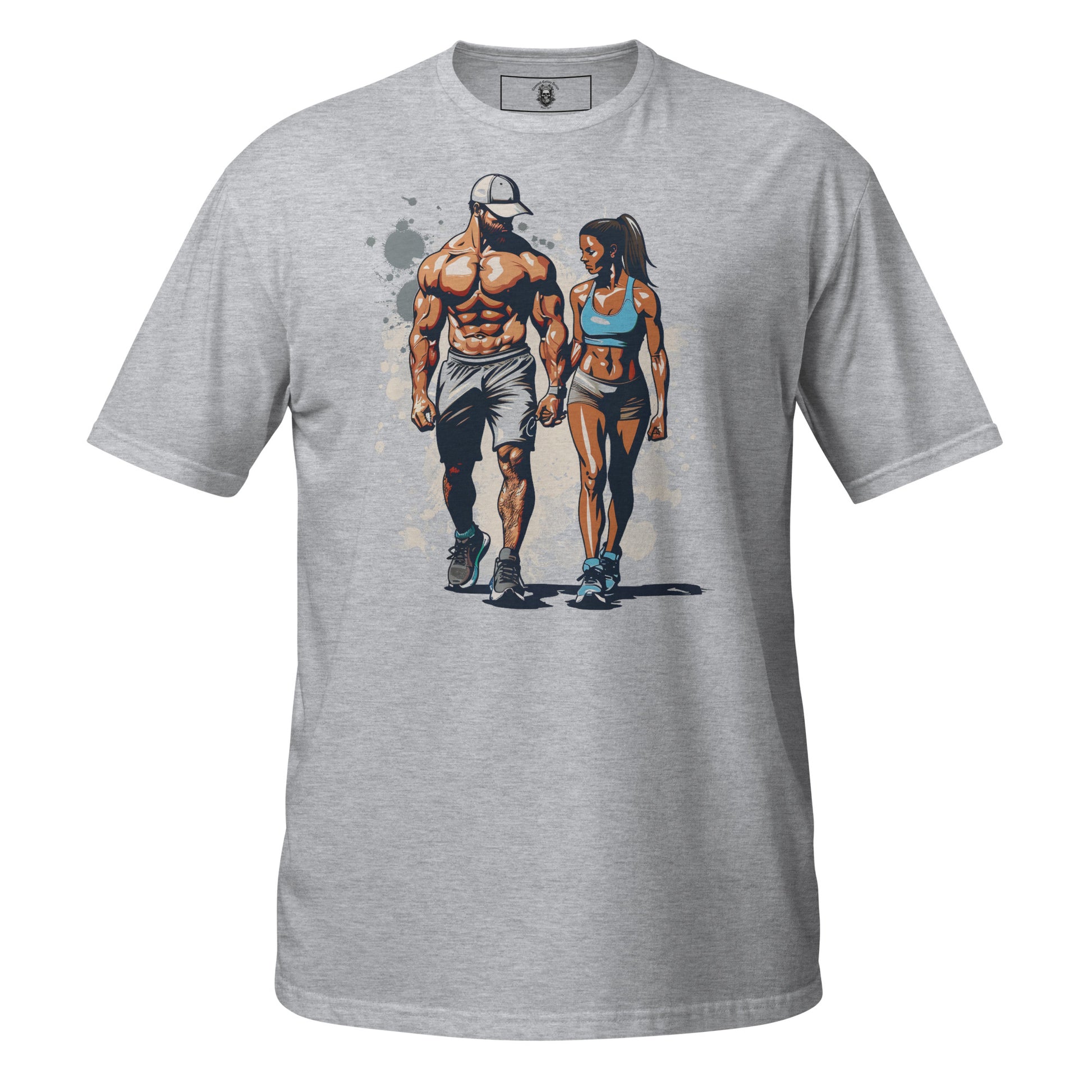 Unisex T-Shirt Fit Together | Couple Fitness 