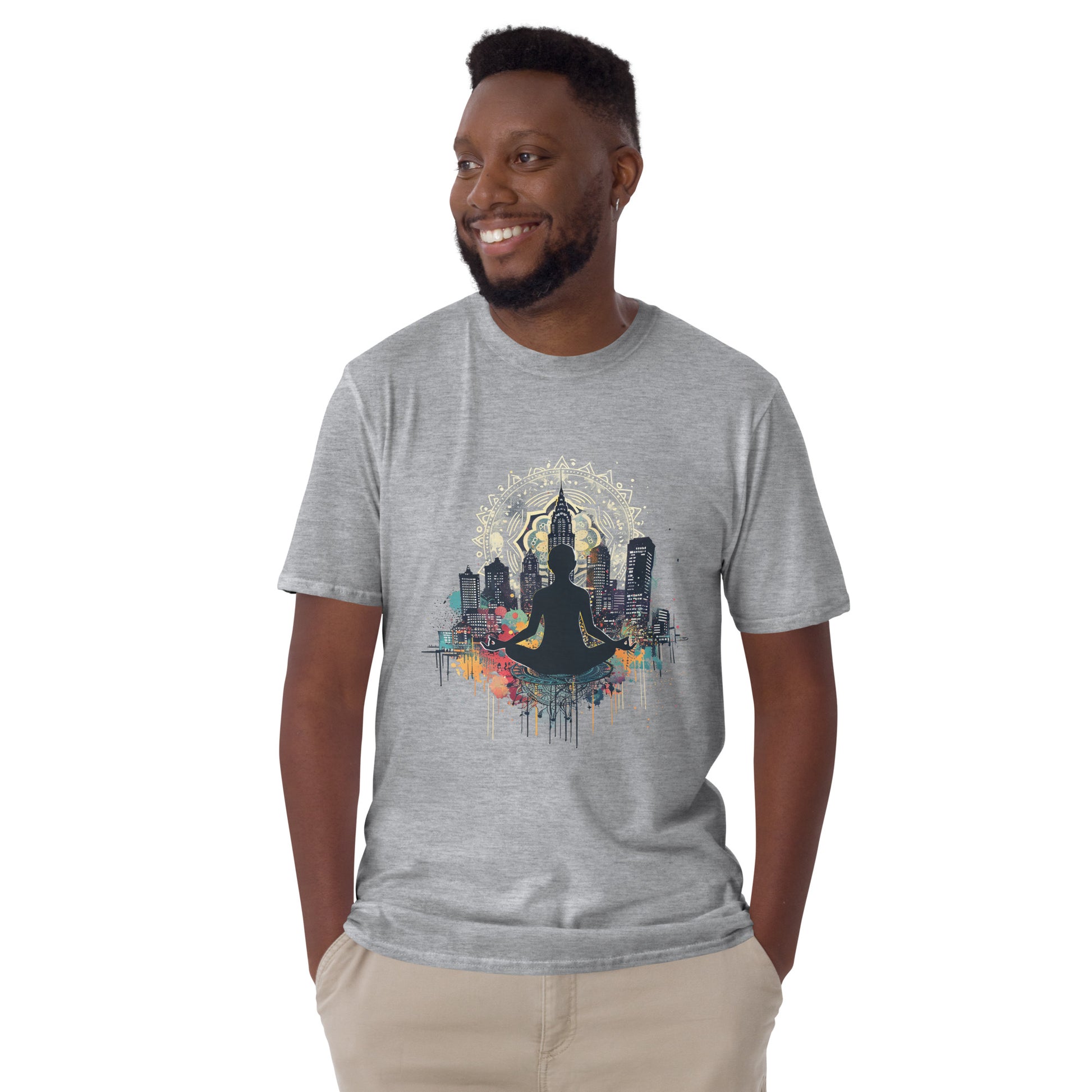 Unisex T-Shirt Urban Serenity: Cityscape Meditation