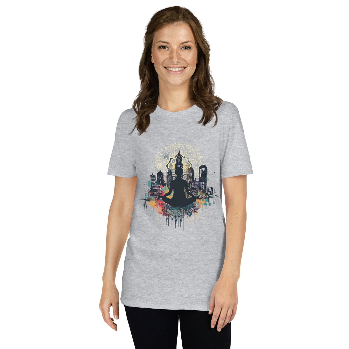 Unisex T-Shirt Urban Serenity: Cityscape Meditation